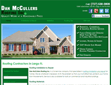 Tablet Screenshot of danmccullersroofinginc.com